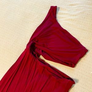 Forever 21 Midi Bordeaux Dress